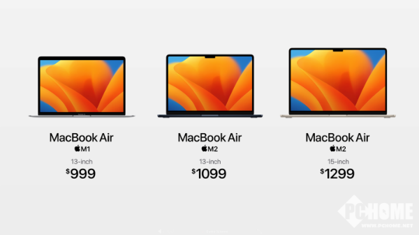 15英寸MacBookAir采用苹果M2芯片 比i7处理器快2倍