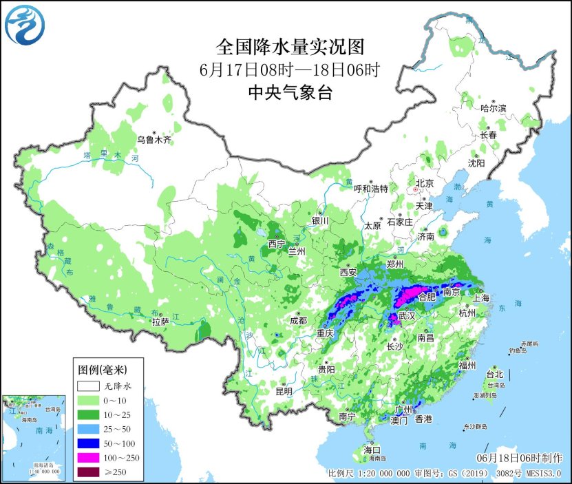 中央气象台：梅雨持续发力稳步南压 京津冀高温明日减弱