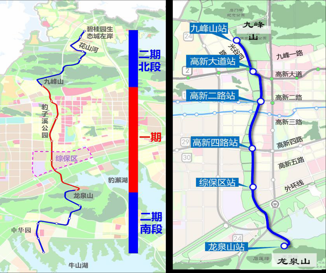 武汉空轨站点线路图 武汉光谷空轨每天运营时间几点到几点