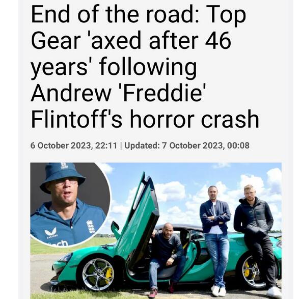 Top Gear节目主持人遇车祸 46年历史汽车节目或完结