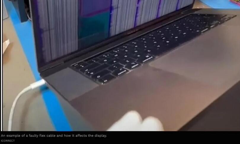 多款MacBookPro被曝灰尘门 屏幕出现紫色垂直线
