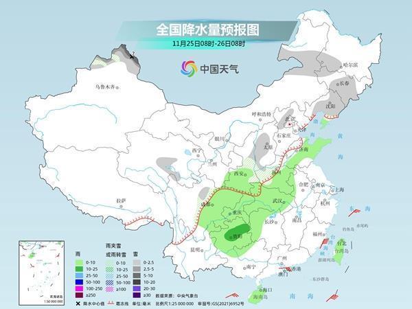 今天全国天气预报：新一股较强冷空气明天“发货”  吉林辽宁等部分地区有中到大雪