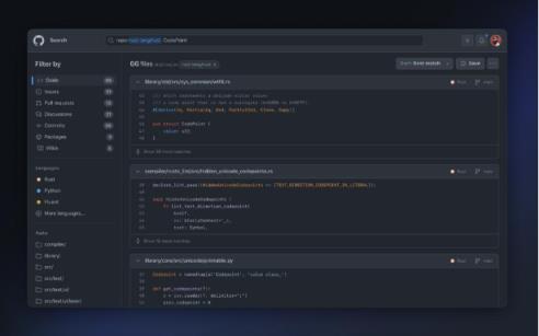 GitHub开放全新代码搜索引擎 帮助开发人员提高效率
