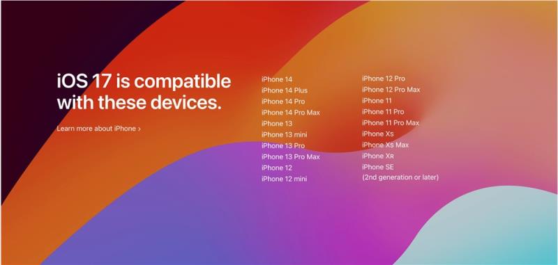 iOS17发布：新增待机显示 开发者预览版6月6日推送