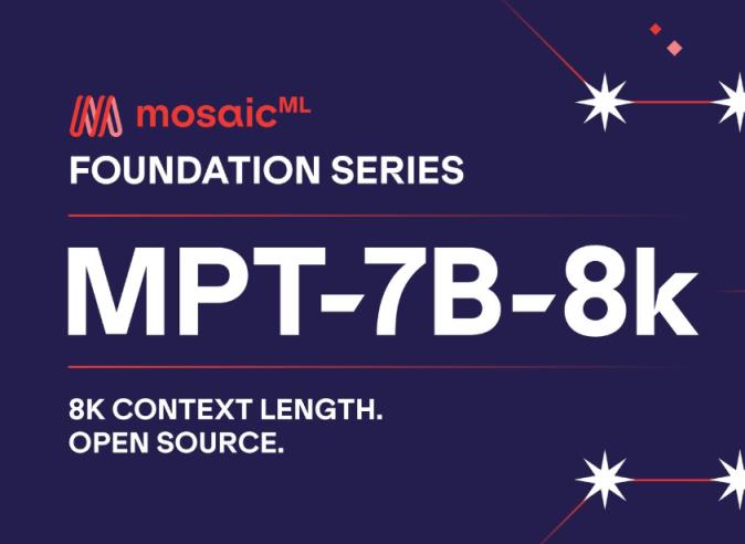 MosaicML推开源大语言模型MPT-7B-8K  上下文长度达8k