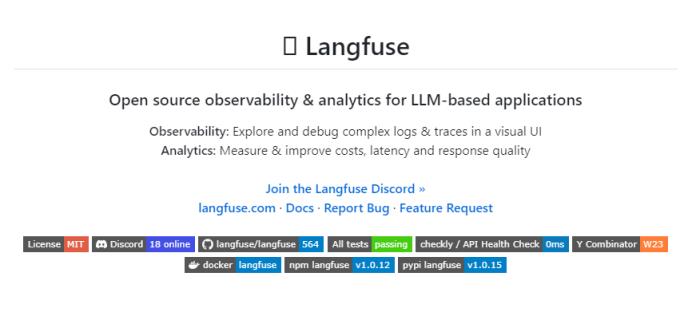 LangFuse：为LLM应用设计的开源可观察性和分析解决方案