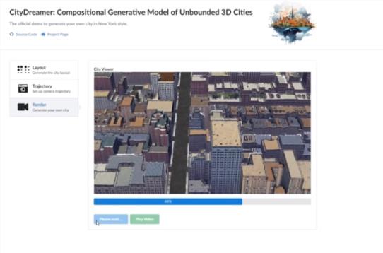 AI生成系统CityDreamer：可创建无限的 3D 城市街景
